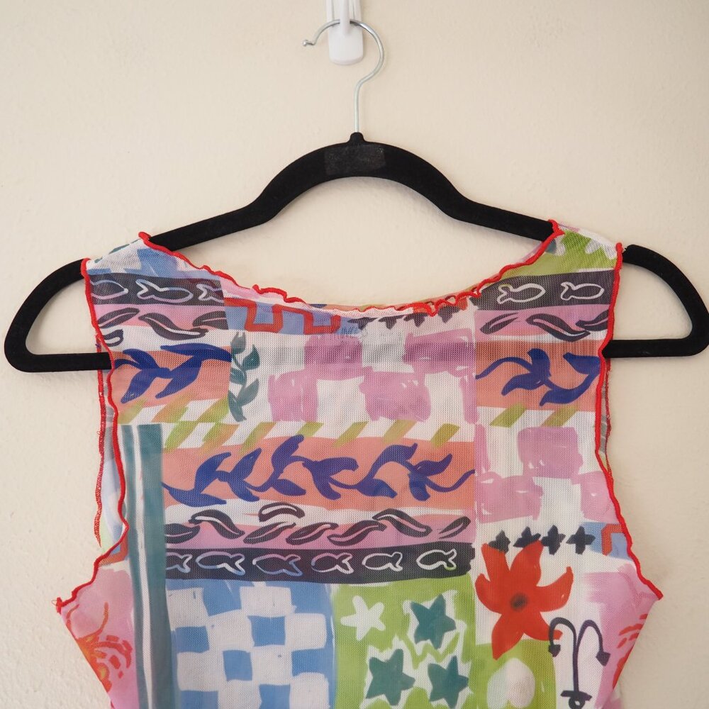 !! Princess Polly Ace Mesh Sleeveless Crop Top sz US 8 - Picture 5 of 8